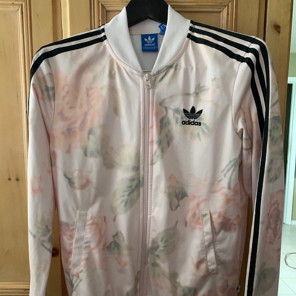 Adidas Floral Jacket Ladies Small